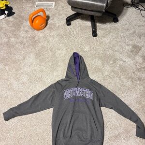 Colosseum Northwestern Wildcats Gray and Purple Hoodie